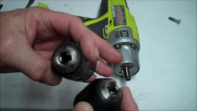 how to remove ryobi drill press chuck