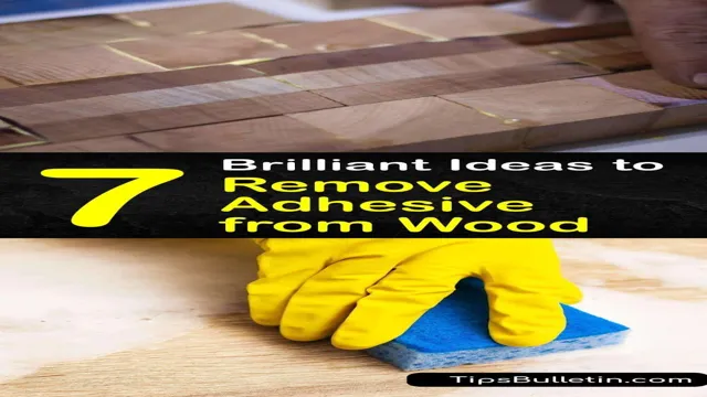 how to remove spray adhesive from wood