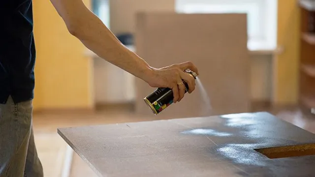 how to remove spray adhesive from wood