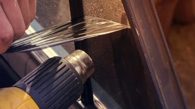 how to remove tint from car windows with heat gun