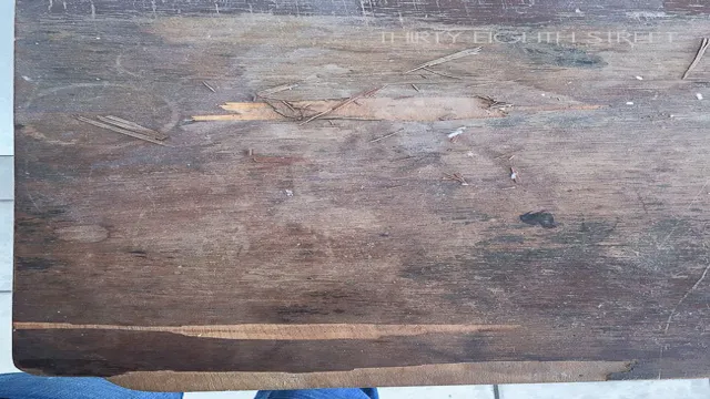 how to remove veneer with a heat gun