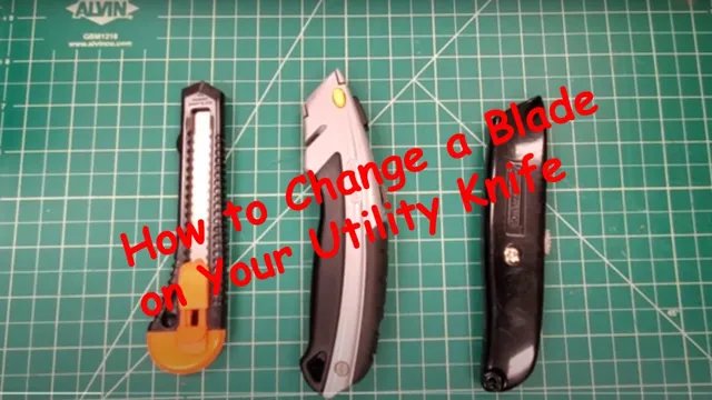 how to replace a utility knife blade