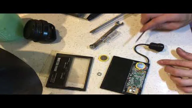 how to replace battery in harbor freight welding helmet