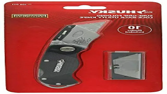 how to replace blade in husky utility knife
