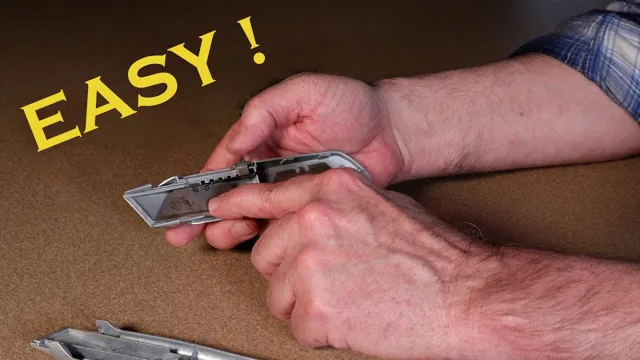 how to replace blade in stanley utility knife