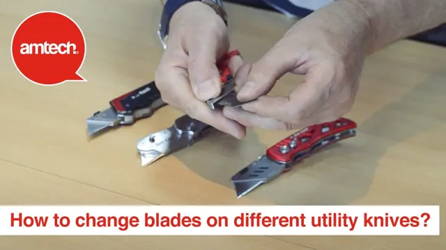 how to replace blade in utility knife