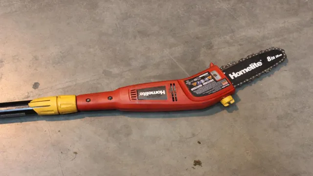 how to replace chain on pole saw
