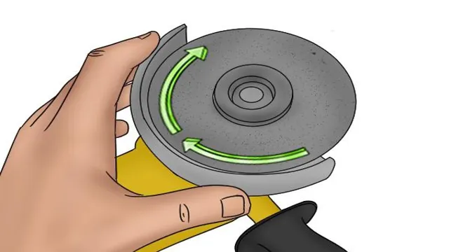 how to reverse angle grinder rotation