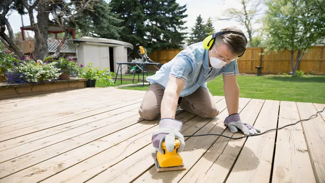 how to sand a deck with a floor sander