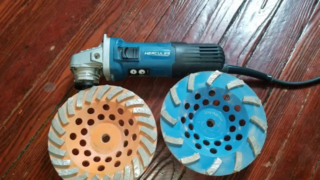 how to sand concrete with angle grinder