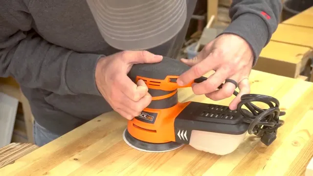 how to sand flat with orbital sander
