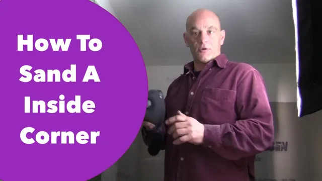 how to sand into corners