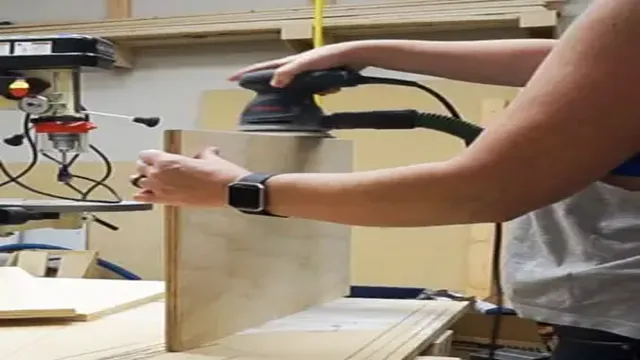 how to sand plywood with orbital sander