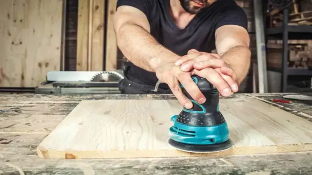 how to sand with an orbital sander