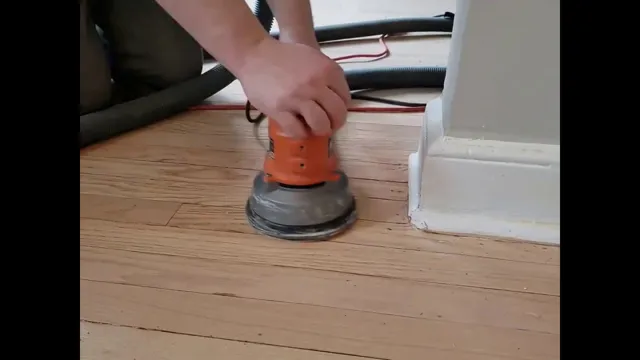 how to sand wood floors with orbital sander