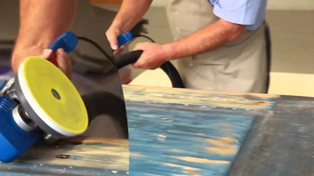 how to sand wood with angle grinder