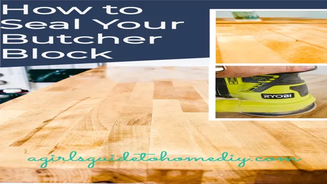 how to seal butcher block for outdoor use