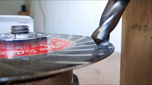 how to sharpen a drill bit with an angle grinder