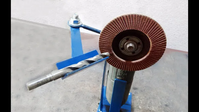 how to sharpen a drill bit with an angle grinder
