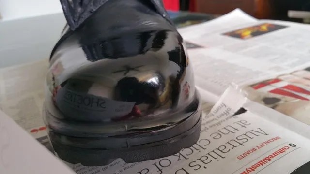 how to shine boots with heat gun