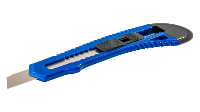 how to snap blade off utility knife