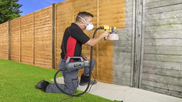 how to stain a fence with a paint sprayer