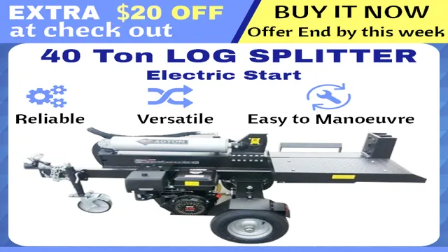 how to start log splitter