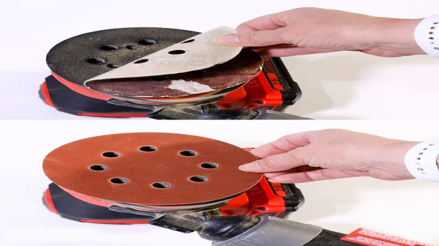 how to stick sandpaper to orbital sander