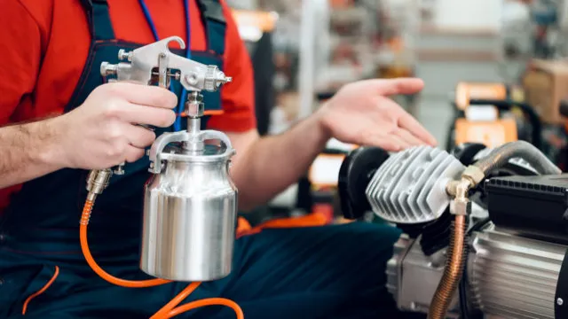 how to use a air compressor paint sprayer