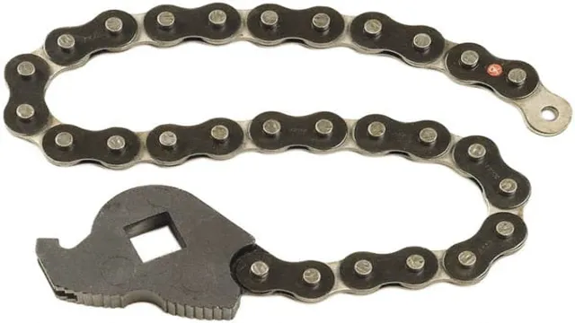 how to use a chain oil filter wrench