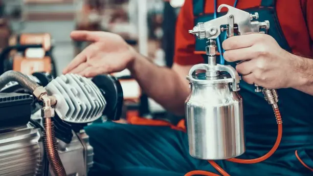 how to use a compressor paint sprayer