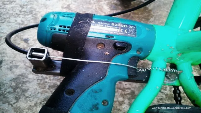 how to use a cordless drill ba to power bicycle