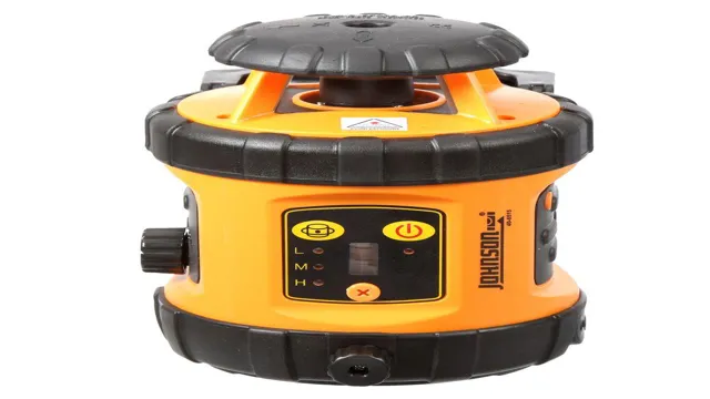 how to use a johnson rotary laser level