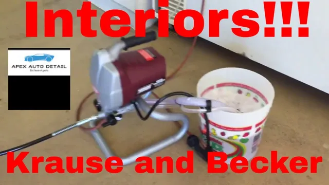 how to use a krause becker paint sprayer
