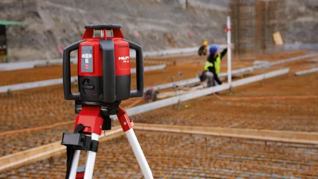 how to use a laser level for footings