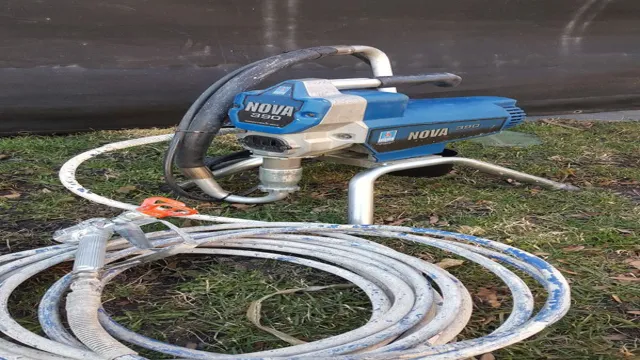 how to use a nova 390 paint sprayer