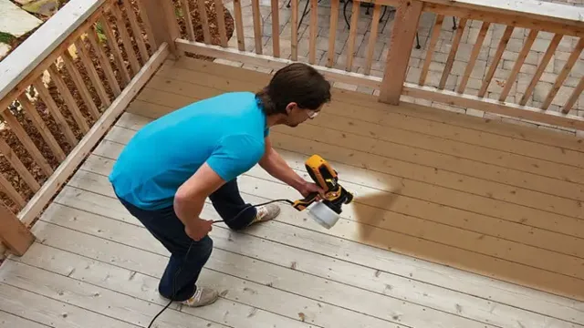 how to use a paint sprayer on a deck