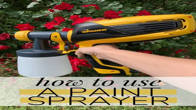 how to use a paint sprayer outside