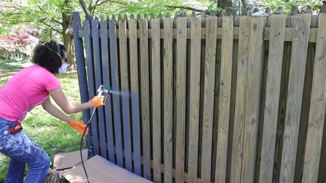 how to use a paint sprayer to stain a fence