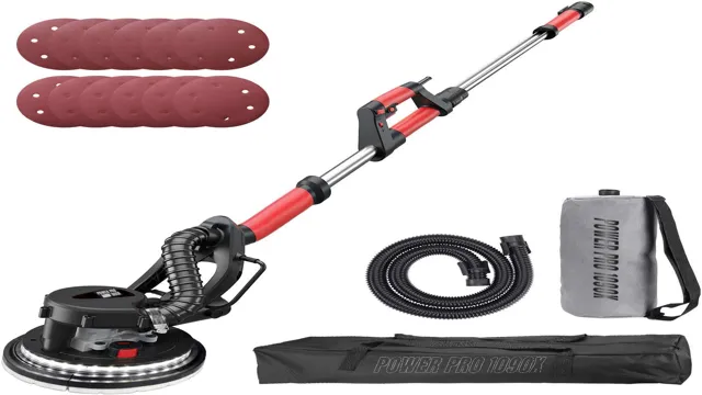 how to use a power drywall sander