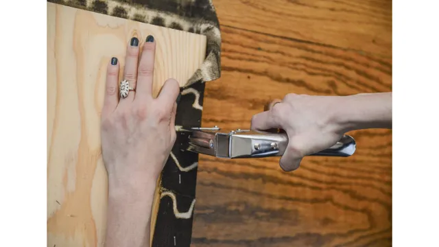 how to use a staple gun on fabric