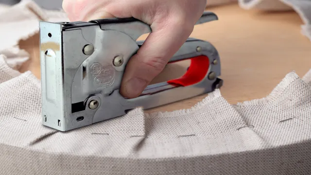 how to use a staple gun on fabric
