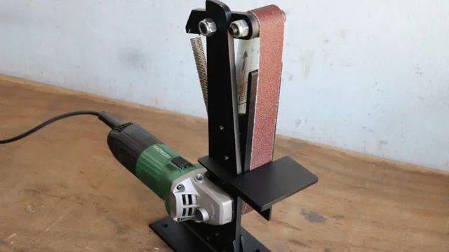 how to use an angle grinder as a sander