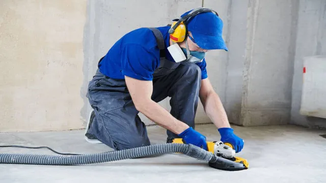 how to use an angle grinder to smooth concrete