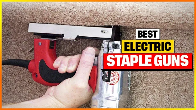 how to use an electric staple gun