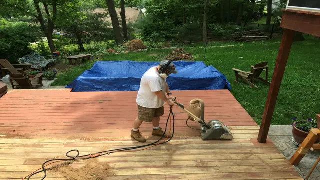 how to use floor sander on deck