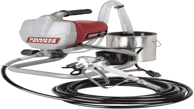 how to use krause and becker electric paint sprayer