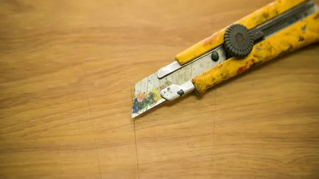 how to use utility knife