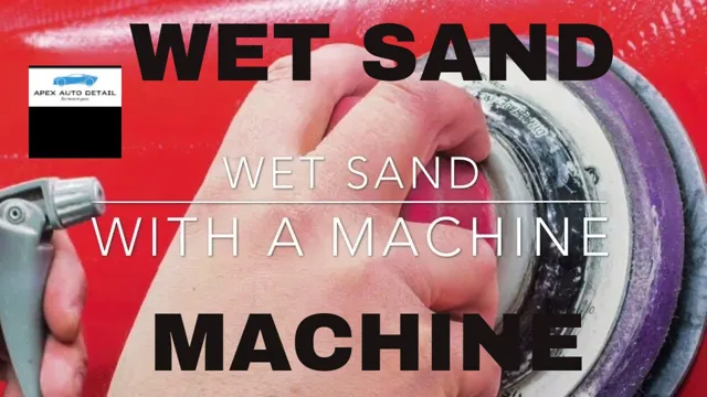 how to wet sand with orbital sander