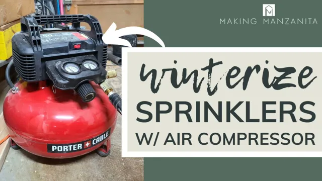 how to winterize sprinklers with air compressor